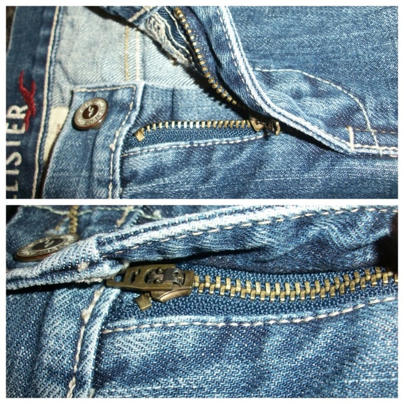 HOLLISTER Dark Denim Mini Straight Skirt Size 7 - Picture 7 of 8